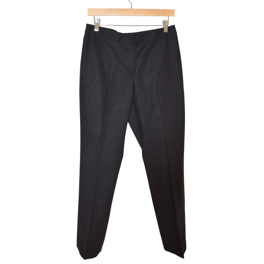 Lafayette 148 Barrow Black Cotton Pants Size 8